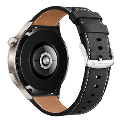 Pasek do Samsung Galaxy Watch Forcell F-Design FS21 skóra ekologiczna 20 mm czarny