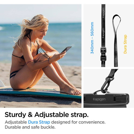 Spigen A601 WASSERDICHTES UNIVERSALGEHÄUSE SCHWARZ