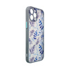 Design Case für iPhone 12 Pro Max Flower Case dunkelblau