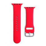 Silicone Strap APS silikonowa opaska do Watch 8 / 7 / 6 / 5 / 4 / 3 / 2 / SE (41 / 40 / 38mm) pasek bransoleta do zegarka czerwony