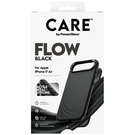 CARE by PanzerGlass Feature FLOW MagSafe Case for iPhone Air - Black