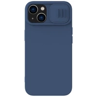 Nillkin CamShield Silky Silicone Case iPhone 14 Plus Case with Camera Protector Blue
