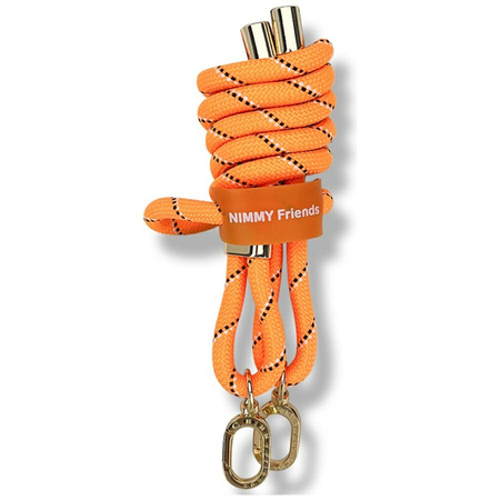 Zestaw crossbody + handstrap Nimmy Cool&Cute 2.0 pomarańczowo czarny