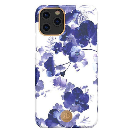 Kingxbar Blossom etui ozdobione oryginalnymi Kryształami Swarovskiego iPhone 11 Pro wielokolorowy (Orchid)