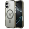 Guess Nakładka Magsafe IML Gradient Case With Print Triangle Logo & Silver Metal Camera Buttons Do iPhone 17 Khaki