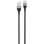 XO kabel NB188 USB - USB-C 2.4A 1,0m szary dwustronne USB