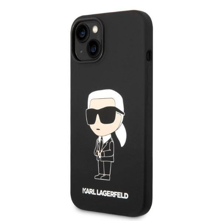 Karl Lagerfeld Silicone NFT Ikonik - Etui iPhone 14 Plus (czarny)