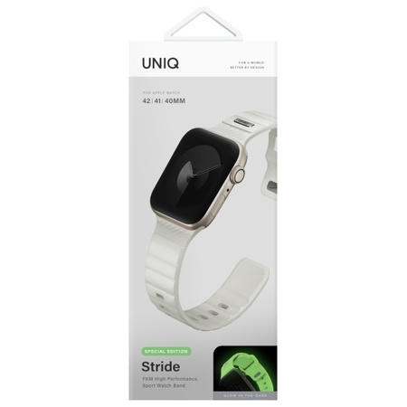 UNIQ pasek Stride SE Apple Watch         42/41/40mm FKM Rubber Strap lume