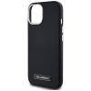 Karl Lagerfeld FW Metal Plate MagSafe iPhone 15 Case - Black
