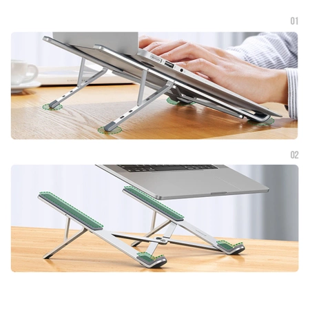 Ugreen foldable adjustable laptop stand silver (LP451)