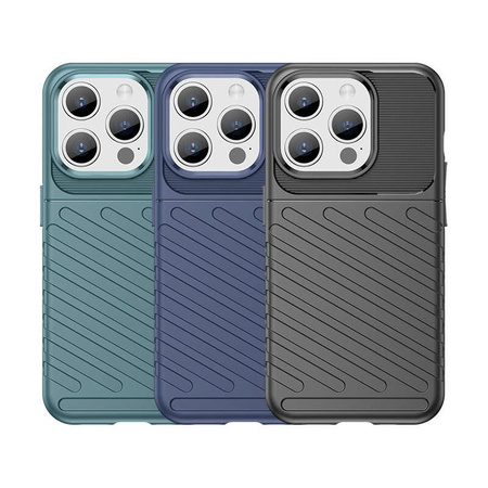 Armored iPhone 15 Pro Thunder Case - blue