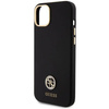 Oryginalne Etui APPLE IPHONE 15 PLUS Guess Hardcase Silicone Logo Strass 4G (GUHCP15M4DGPK) czarne