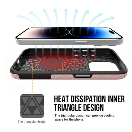 Vmax nakładka Triangle Case do Samsung Galaxy S24 różowo-złota