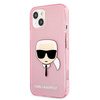 Karl Lagerfeld KLHCP13SKHTUGLP iPhone 13 mini 5,4" różowy/pink hardcase Glitter Karl`s Head