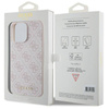 Guess 4G Metal Gold Logo Hülle für iPhone 15 Pro Max – Rosa