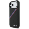 BMW M Tricolor Metal Logo MagSafe Case für iPhone 17 Pro Max – Schwarz