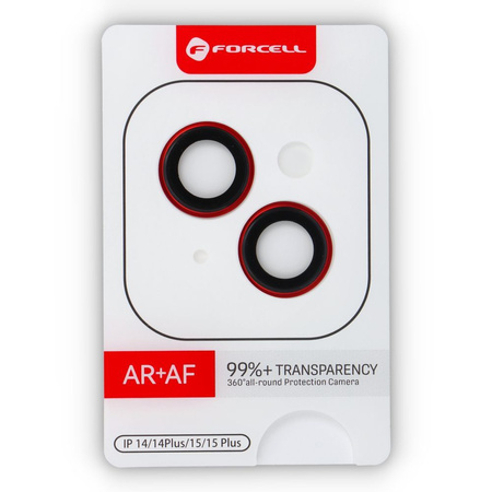 Szkło hartowane Forcell Premium do aparatu - do iPhone 14 / 14 Plus Czerwony