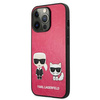 Karl Lagerfeld KLHCP13LPCUSKCP iPhone 13 Pro / 13 6,1" fuksja/fushia hardcase Ikonik Karl & Choupette