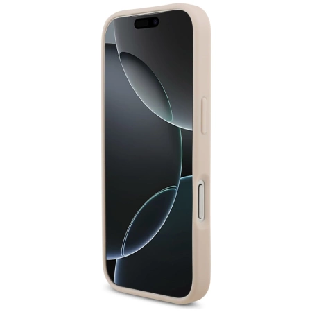 Etui Guess Grained Big 4G & Classic Logo na iPhone 17 Pro - różowe