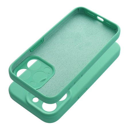 Futerał SILICONE 2mm do IPHONE 16 Pro Max miętowy