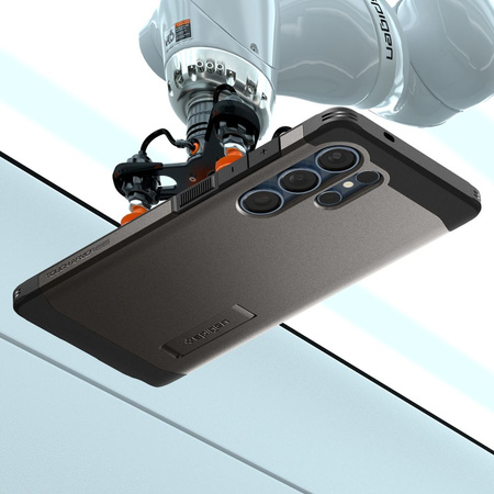 Spigen nakładka Tough Armor MagSafe do Samsung Galaxy S25 Ultra Szara Metaliczna