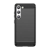 Carbon Case Hülle für Samsung Galaxy S23+ flexibles Silikon Carbon Cover schwarz