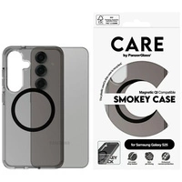 Etui CARE by PanzerGlass Flagship Urban Combat Black QI do Samsung Galaxy S25 - półprzezroczysty dymny