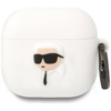 KARL LAGERFELD futerał do APPLE AirPods 4 KLA4RUNIKH (3D SIL NFT K) biały