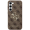 Oryginalne Etui GUESS Hardcase GUHCS24S4GMGBR do Samsung S24 (Leather 4G Metal Logo / brązowy)