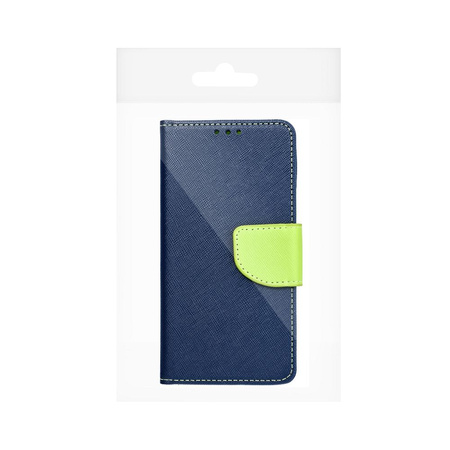 Kabura Fancy Book do  XIAOMI Redmi NOTE 13 PRO 4G granatowy / limonka
