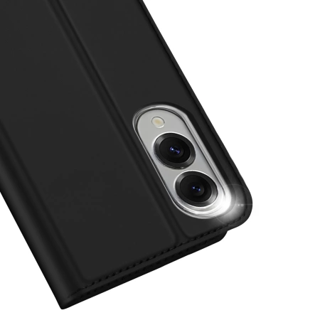 Etui Dux Ducis Skin Pro na Samsung Galaxy S25 Edge z klapką i miejscem na kartę - czarne