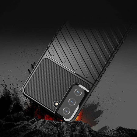 Thunder Case Flexibel Robuste Panzer Handyhülle TPU Schutzhülle für Samsung Galaxy S22+ (S22 Plus) blau