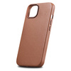 iCarer Case Leather genuine leather case for iPhone 14 Plus braun () (MagSafe compatible)