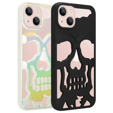 ETUI SKULL IPHONE 13 PRO, MATT BLACK / CZARNY