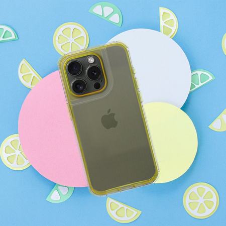 Futerał MATRIX CLEAR do IPHONE 16 Pro Max żółty
