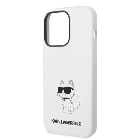 Karl Lagerfeld Silicone NFT Choupette - Etui iPhone 14 Pro (biały)