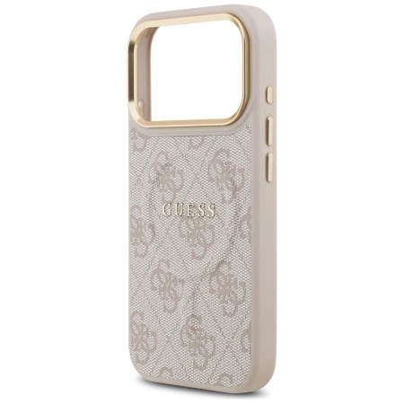 Etui Guess 4G PU Classic Logo MagSafe na iPhone 17 Pro - różowe