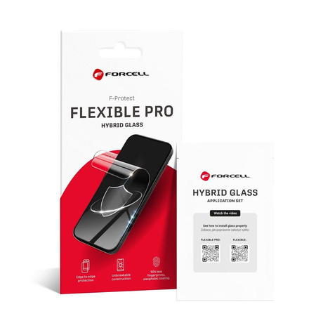 Forcell Flexible 5D - szkło hybrydowe do iPhone 15 czarny