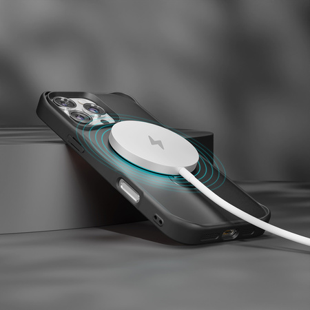 Nakładka Etteri Matt Mag Ring do iPhone 16 Pro 6,3" czarna