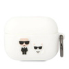 Karl Lagerfeld Silicone Karl & Choupette - Etui AirPods Pro (biały)