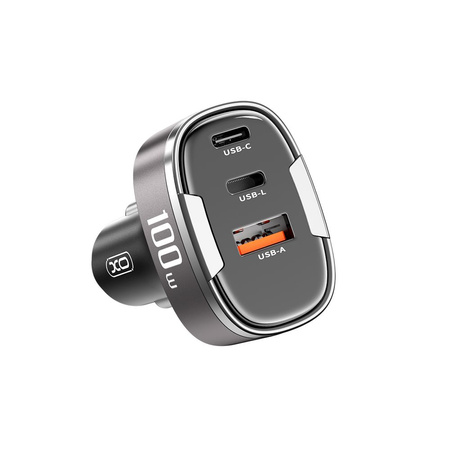 XO ŁAD SAM. CC61 PD QC3.0 100W USB-C USB Lightning czarny