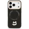 Karl Lagerfeld Big Strap Choupette Metal Logo MagSafe Case for iPhone 17 Pro - Black