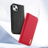 Dux Ducis Hivo echt Leder booktype case schutzhülle aufklappbare hülle für iPhone 14 braun