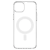 Clear Magnetic Case with MagSafe for iPhone 14 Plus with silver ring - transparent