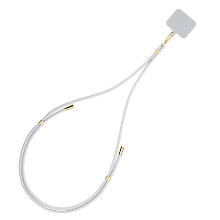 3MK EasyClip White (gold) Smycz do telefonu