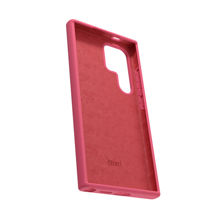 Nakładka Etteri Silicone Case do Samsung Galaxy S25 Ultra malinowa