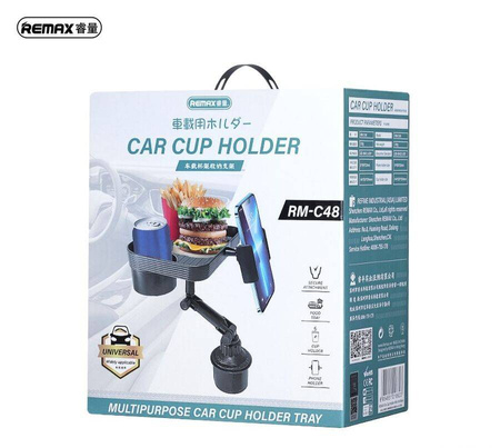 SAM REMAX RM-C48 HOLDER WITH CUP HOLDER BLACK