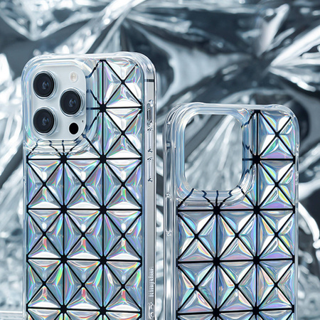 Kingxbar Miya Series Hülle für iPhone 14 Pro Hülle Rückseite Regenbogen