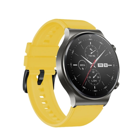 Silikonarmband für Huawei Watch GT 2 / 3 / 4 / 2 Pro / 3 Pro / 4 Pro / GT 2e - Gelb