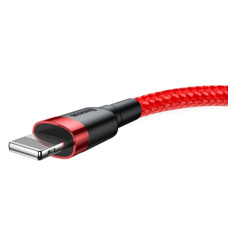 Baseus Cafule Cable - Kabel połączeniowy USB do Lightning, 2.4 A, 0.5 m (czerwony)